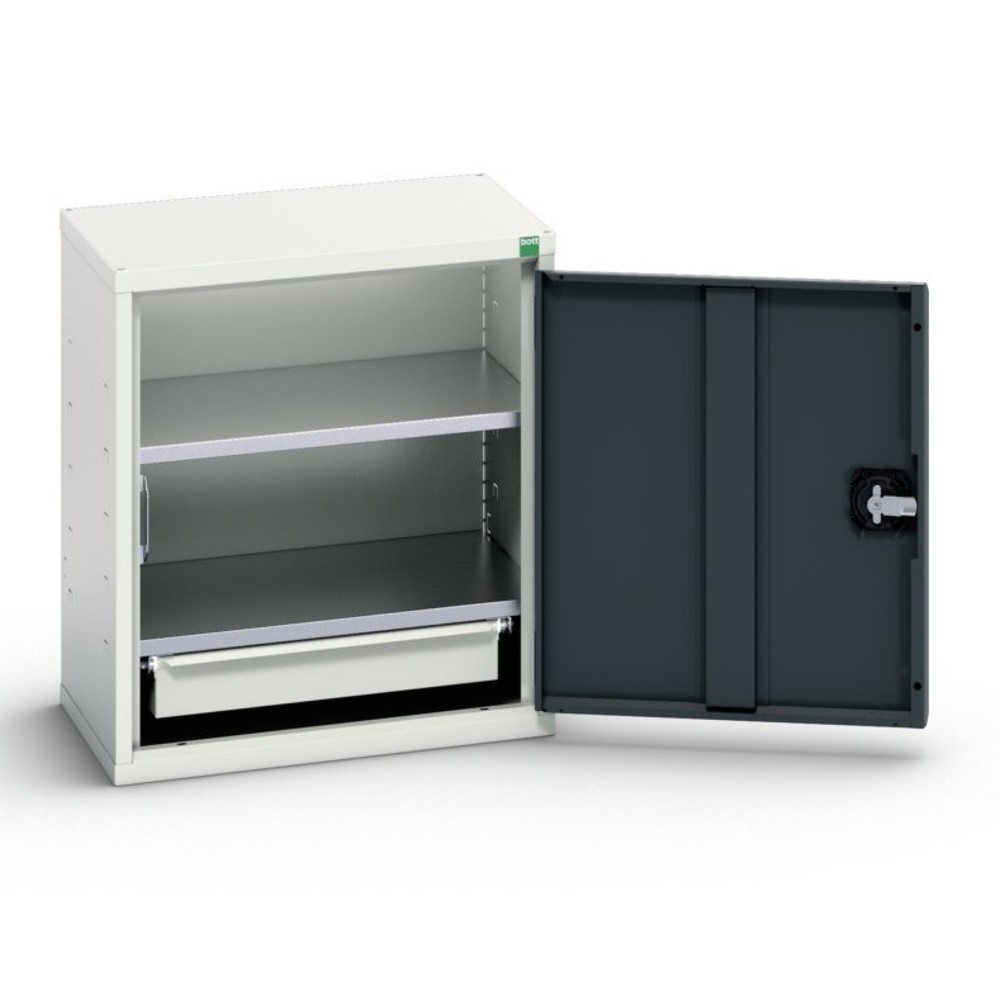 Produktabbildung: bott verso Economy Schrank, mit 2 Fachböden und 1 Schublade, BxTxH: 525 x 350 x 600 mm