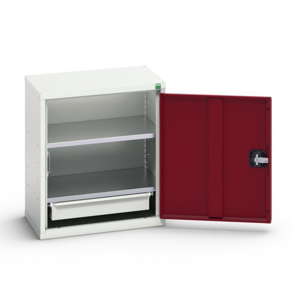 Produktabbildung: bott verso Economy Schrank, mit 2 Fachböden und 1 Schublade, BxTxH: 525 x 350 x 600 mm