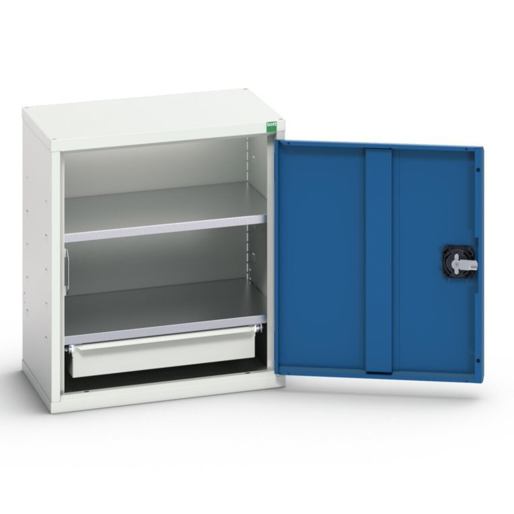 Produktabbildung: bott verso Economy Schrank, mit 2 Fachböden und 1 Schublade, BxTxH: 525 x 350 x 600 mm