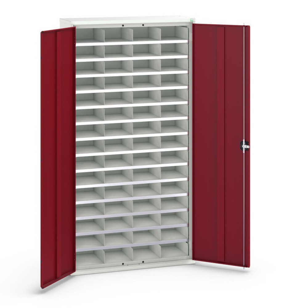 Produktabbildung: bott verso Fächerschrank, mit 60 Abteilen, BxTxH: 1050 x 350 x 2000 mm