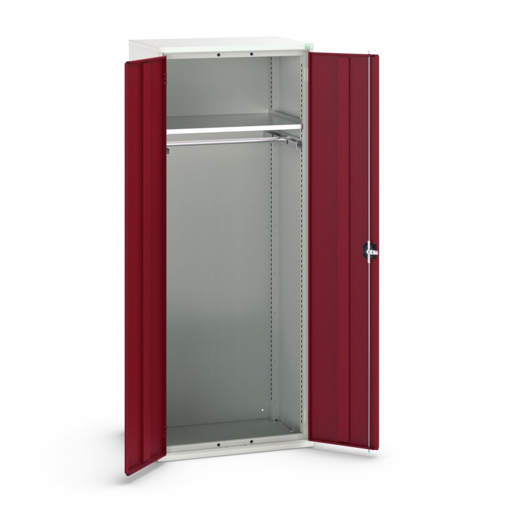 Produktabbildung: bott verso Flügeltürschrank, mit 1 Fachboden und 1 Kleiderstange, BxTxH: 800 x 550 x 2000 mm
