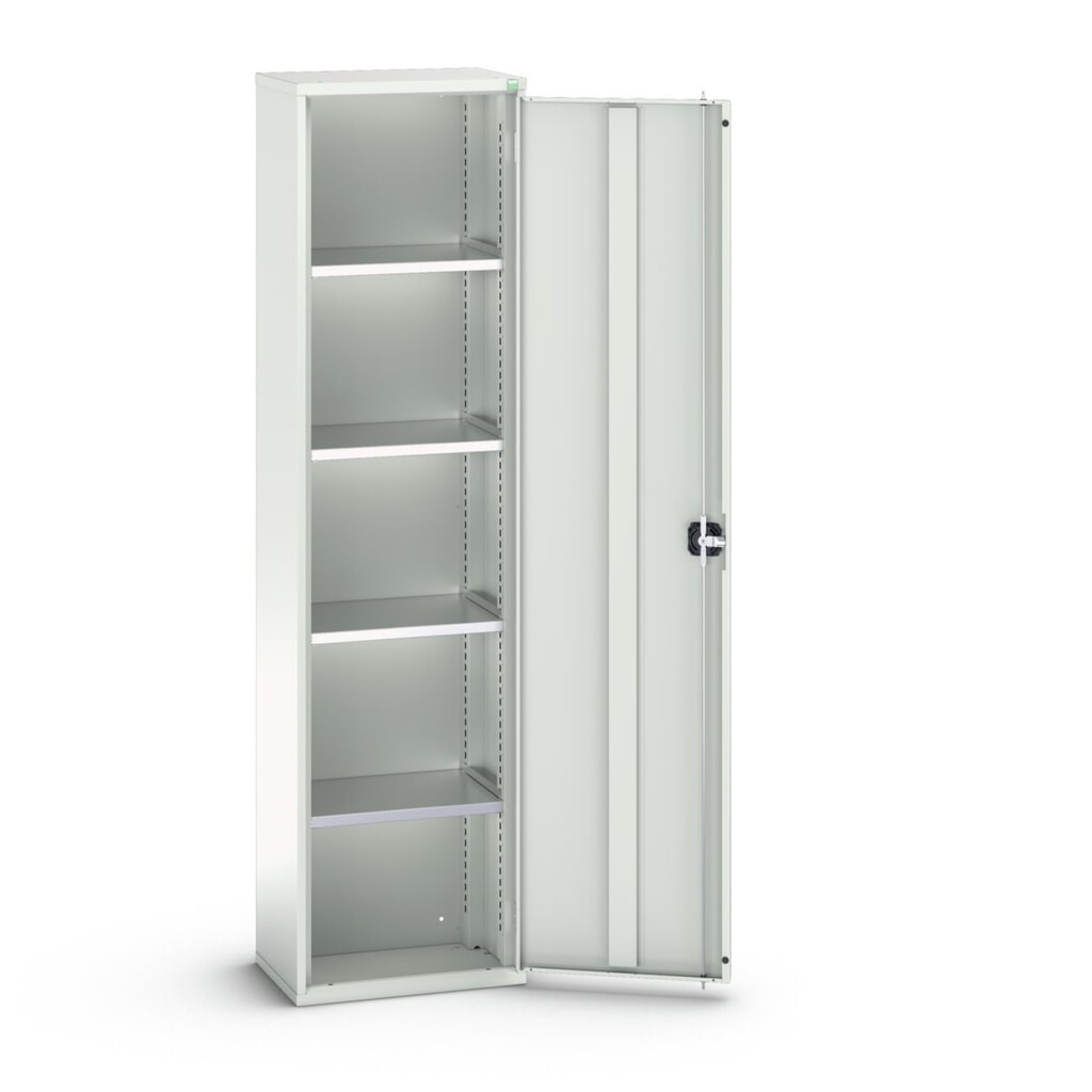 Produktabbildung: bott verso Flügeltürschrank, mit 4 Fachböden, BxTxH: 525 x 350 x 2000 mm