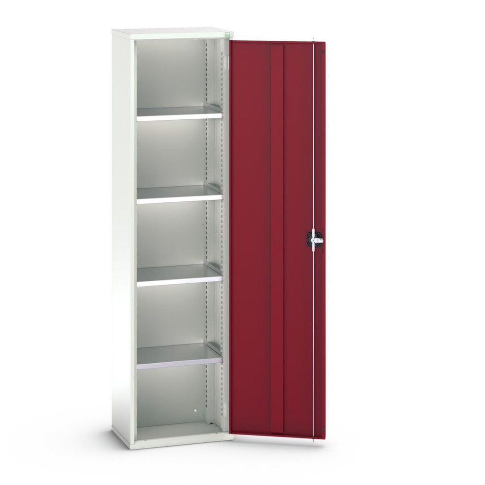 Produktabbildung: bott verso Flügeltürschrank, mit 4 Fachböden, BxTxH: 525 x 350 x 2000 mm