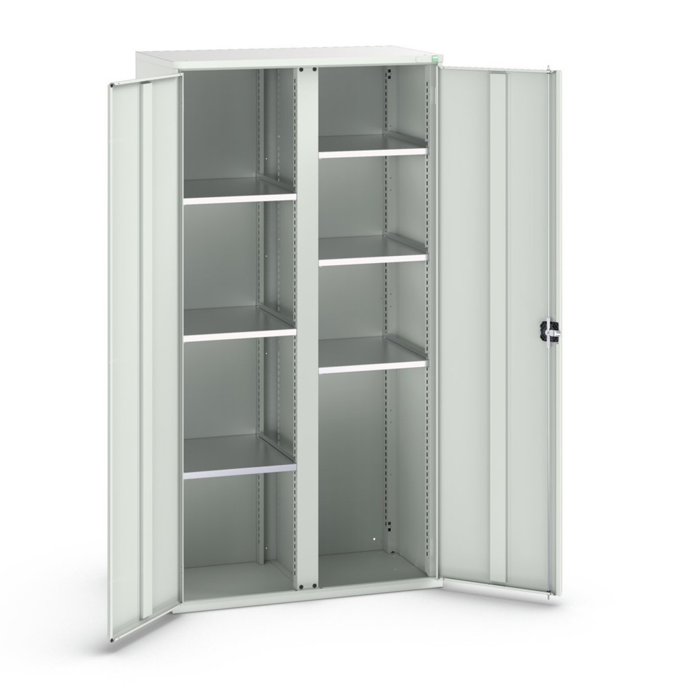 Produktabbildung: bott verso Flügeltürschrank, mit 6 Fachböden, BxTxH: 1050 x550 x 2000 mm