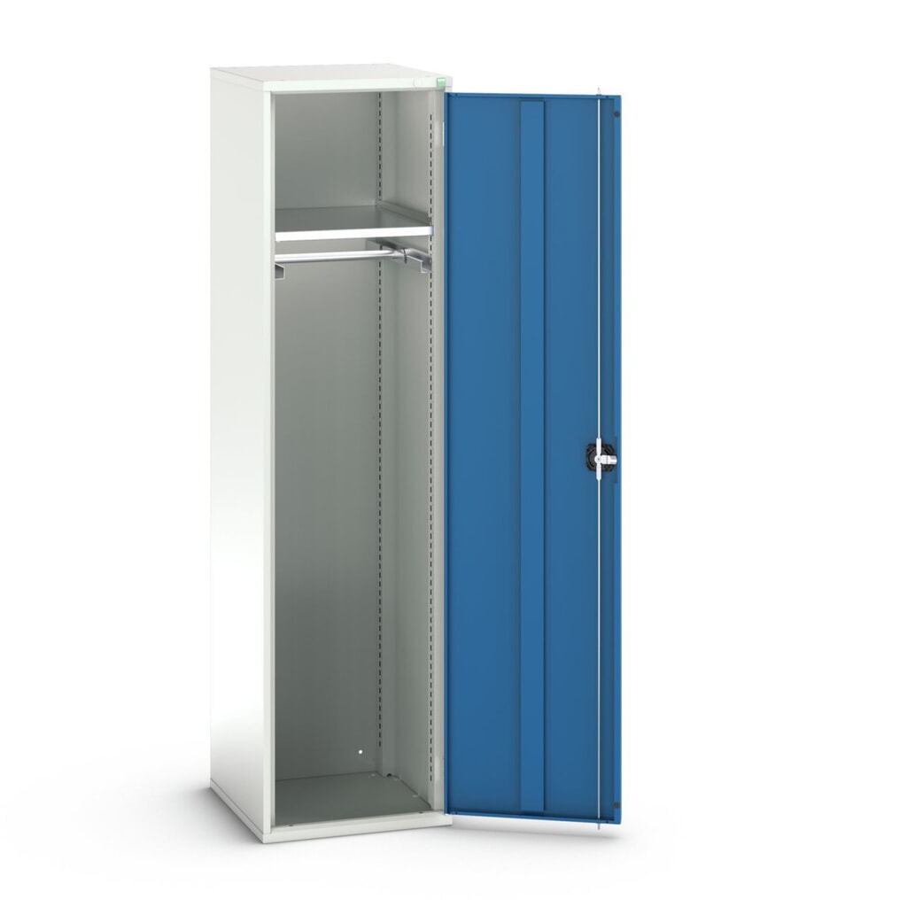 Produktabbildung: bott verso Kleiderspind, mit 1 Fachboden und 1 Kleiderstange, BxTxH: 525 mm x 550 mm x 2000 mm