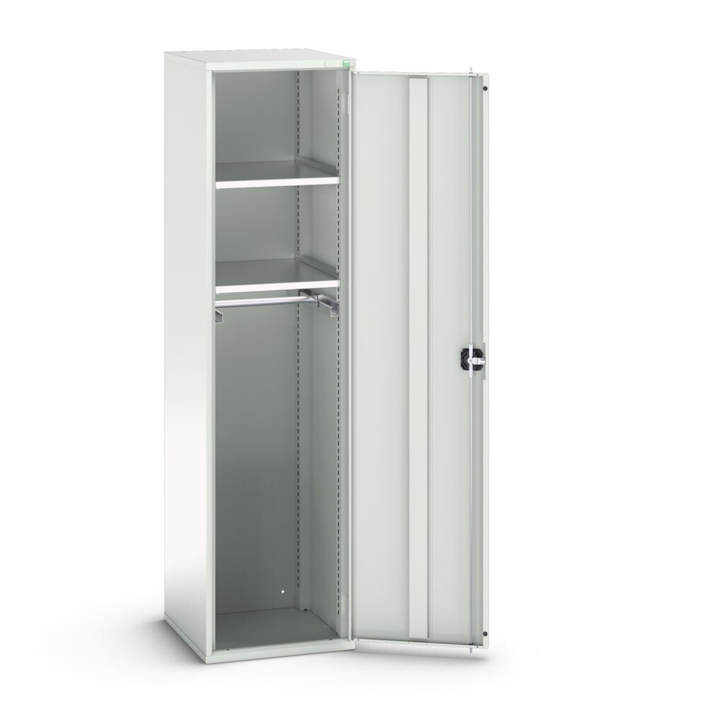bott verso Garderobenschrank, mit 2 Fachböden und 1 Kleiderstange, BxTxH: 525 x 550 x 2000 mm Produktabbildung: bott verso Garderobenschrank, mit 2 Fachböden und 1 Kleiderstange, BxTxH: 525 x 550 x 2000 mm