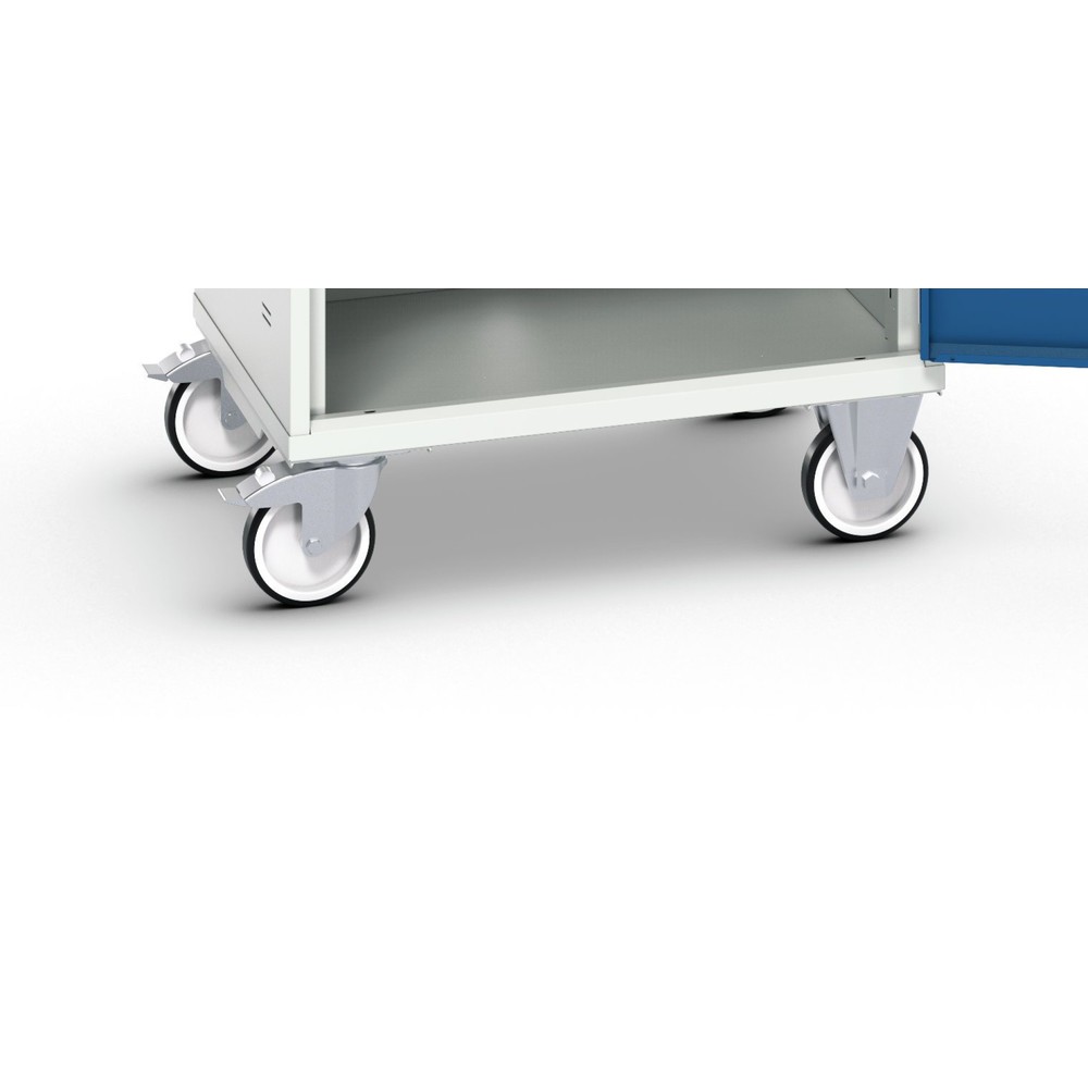 Produktabbildung: bott verso Rollensatz, für Computerschränke, BxTxH: 650 x 550 x 150 mm