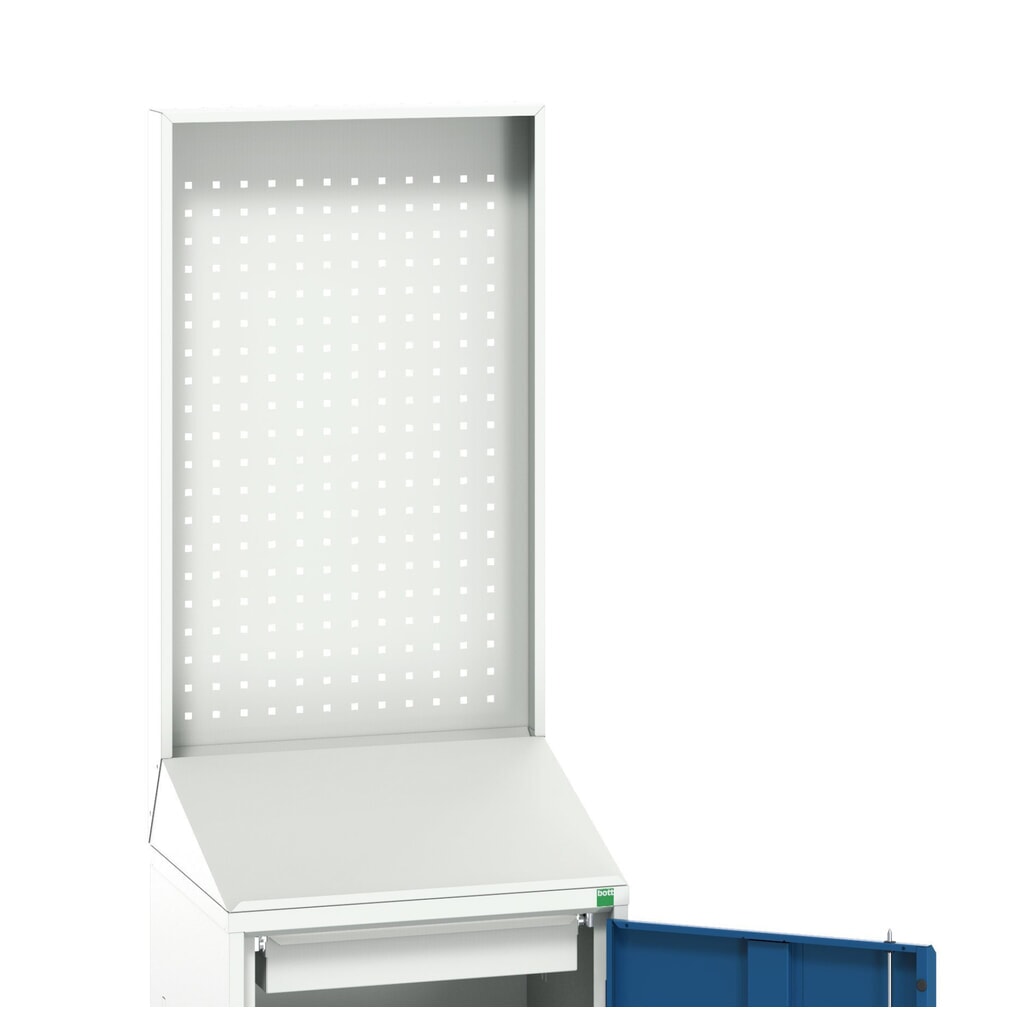 Produktabbildung: bott verso Economy Pult mit perfo Rückwand, mit 1 Fachboden und 1 Schublade, BxTxH: 525 x 550 x 2000 mm