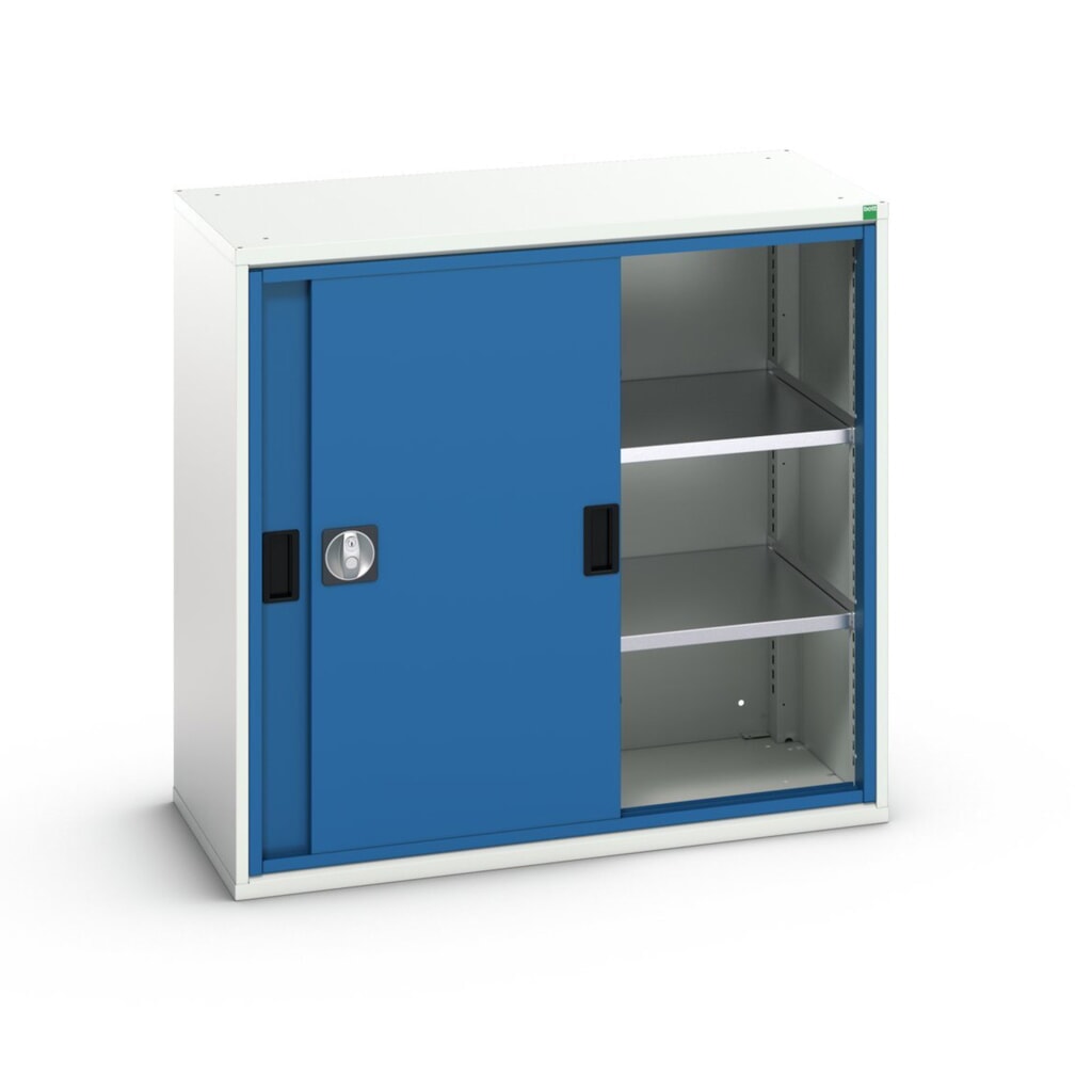 bott verso Schiebetürschrank, mit 2 Fachböden, BxTxH: 1050 x 550 x 1000 mm Produktabbildung Nr. 1: bott verso Schiebetürschrank, mit 2 Fachböden, BxTxH: 1050 x 550 x 1000 mm