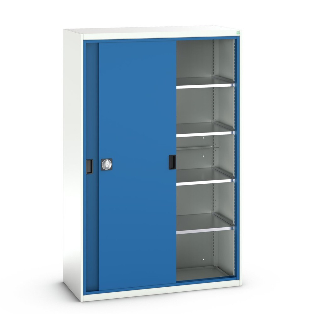Produktabbildung Nr. 1: bott verso Schiebetürschrank, mit 4 Fachböden, BxTxH: 1300 x 550 x 2000 mm