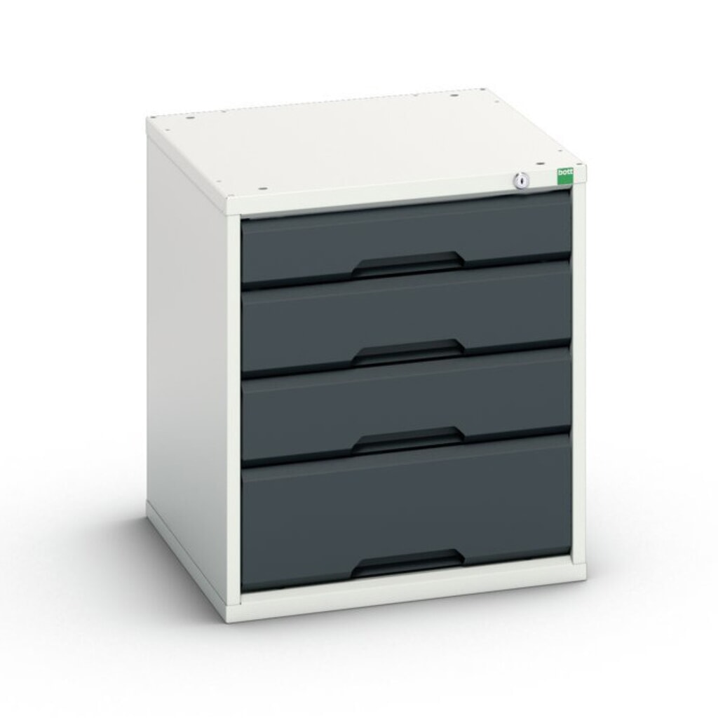 bott verso Schubladenschrank, mit 4 Schubladen, BxTxH: 525 x 550 x 600 mm Produktabbildung Nr. 1: bott verso Schubladenschrank, mit 4 Schubladen, BxTxH: 525 x 550 x 600 mm