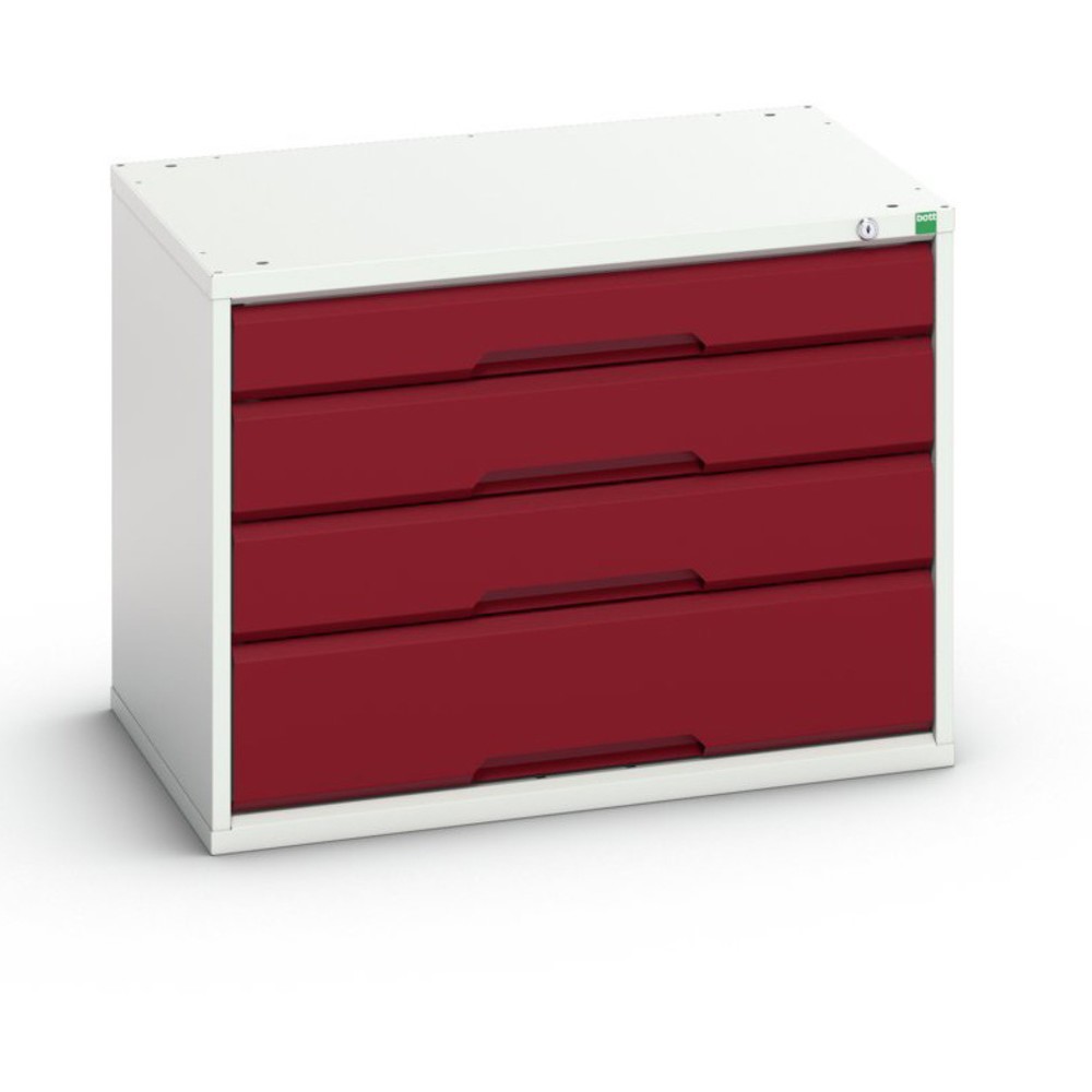 Produktabbildung: bott verso Schubladenschrank, mit 4 Schubladen, BxTxH: 800 x 550 x 600 mm