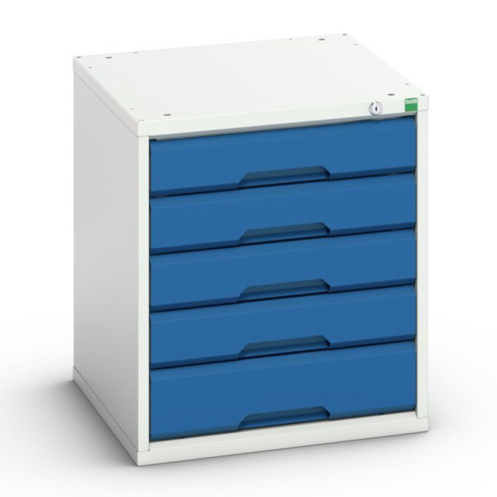 Produktabbildung: bott verso Schubladenschrank, mit 5 Schubladen, BxTxH: 525 x 550 x 600 mm