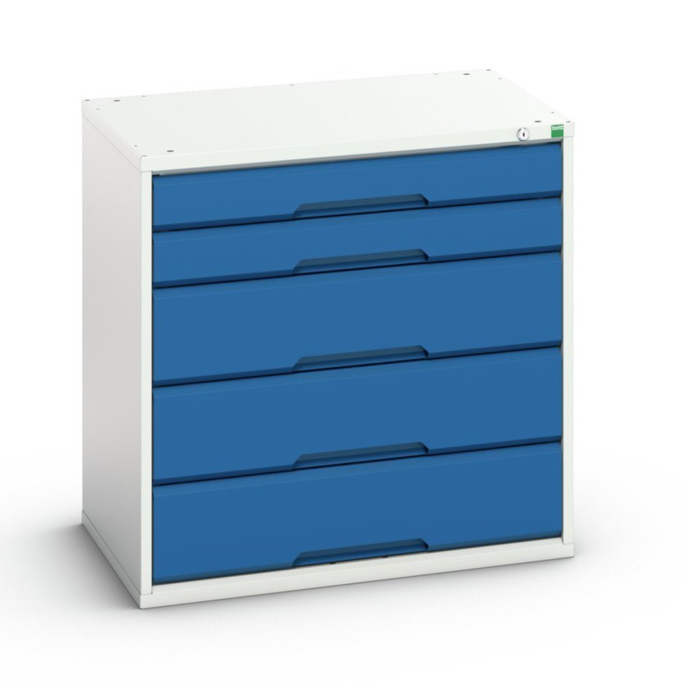 Produktabbildung: bott verso Schubladenschrank, mit 5 Schublade, BxTxH: 800 x 550 x 800 mm