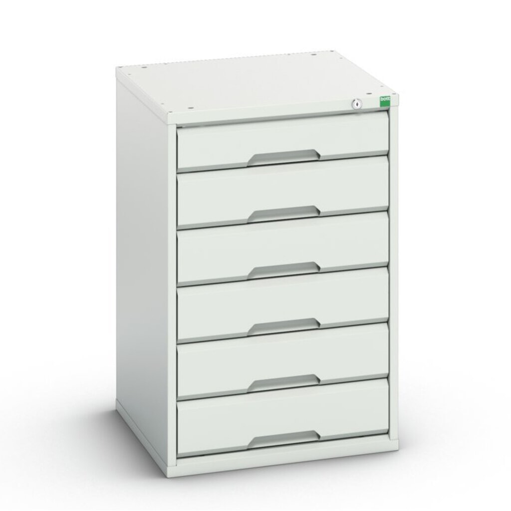 bott verso Schubladenschrank, mit 6 Schubladen, BxTxH: 525 x 550 x 800 mm Produktabbildung: bott verso Schubladenschrank, mit 6 Schubladen, BxTxH: 525 x 550 x 800 mm