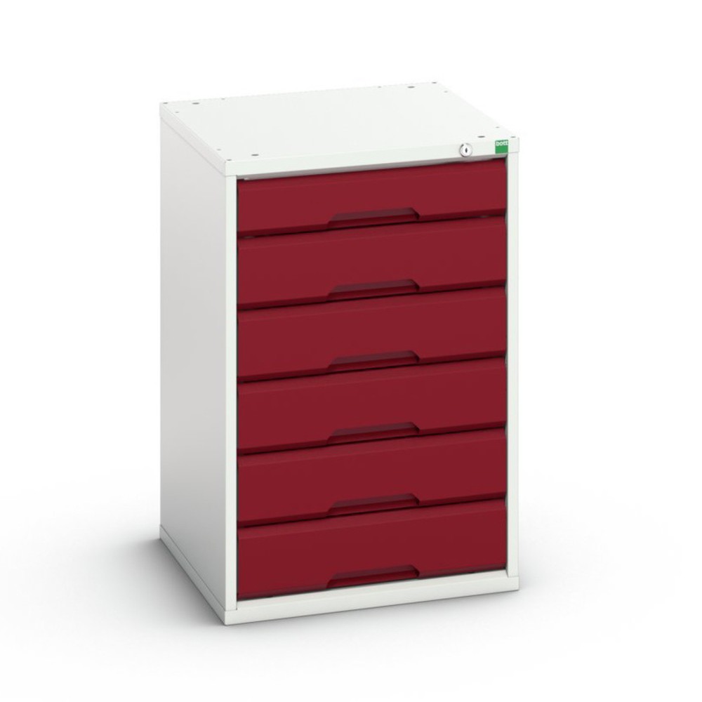 Produktabbildung: bott verso Schubladenschrank, mit 6 Schubladen, BxTxH: 525 x 550 x 800 mm