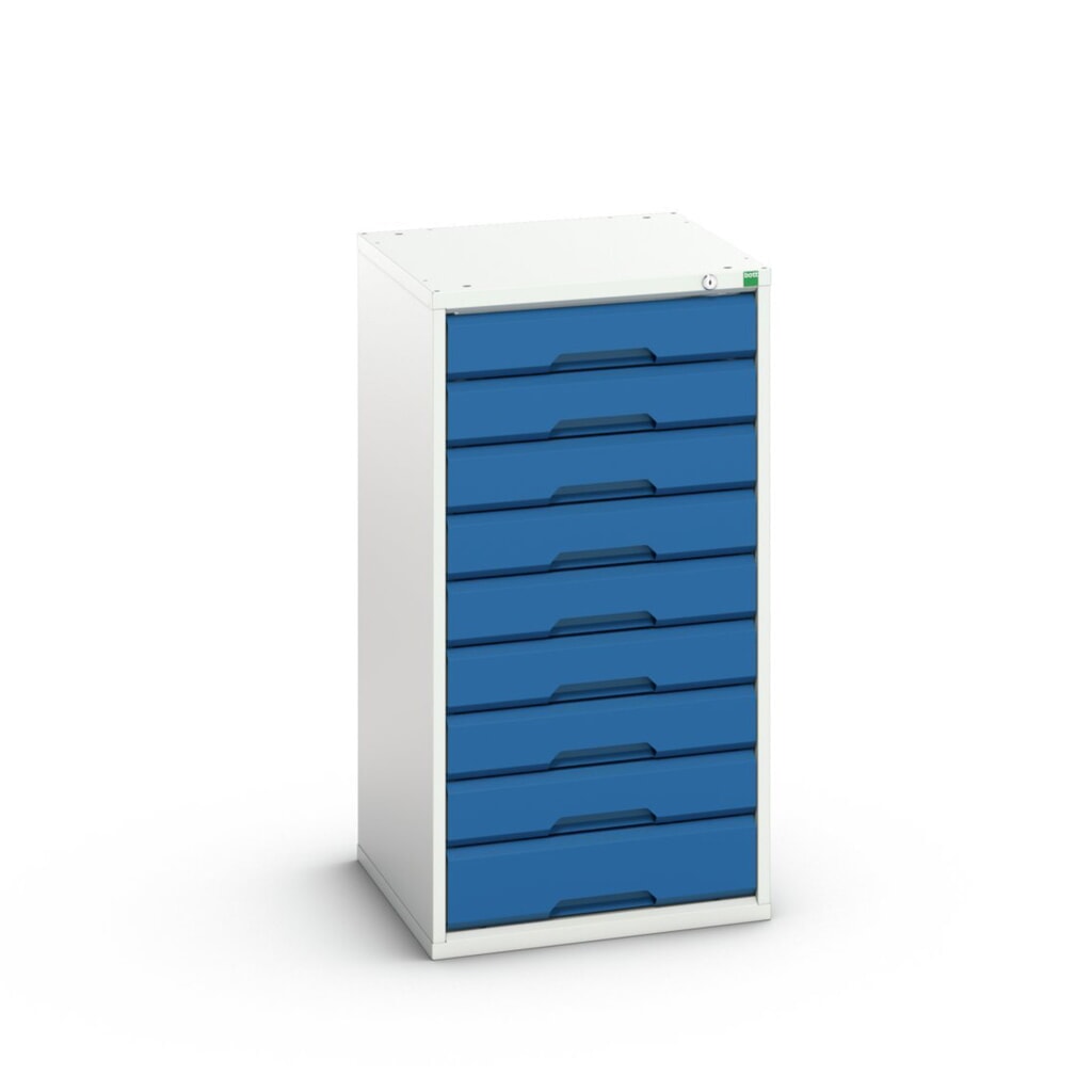 bott verso Schubladenschrank, mit 9 Schubladen, BxTxH: 525 x 550 x 1000 mm Produktabbildung: bott verso Schubladenschrank, mit 9 Schubladen, BxTxH: 525 x 550 x 1000 mm
