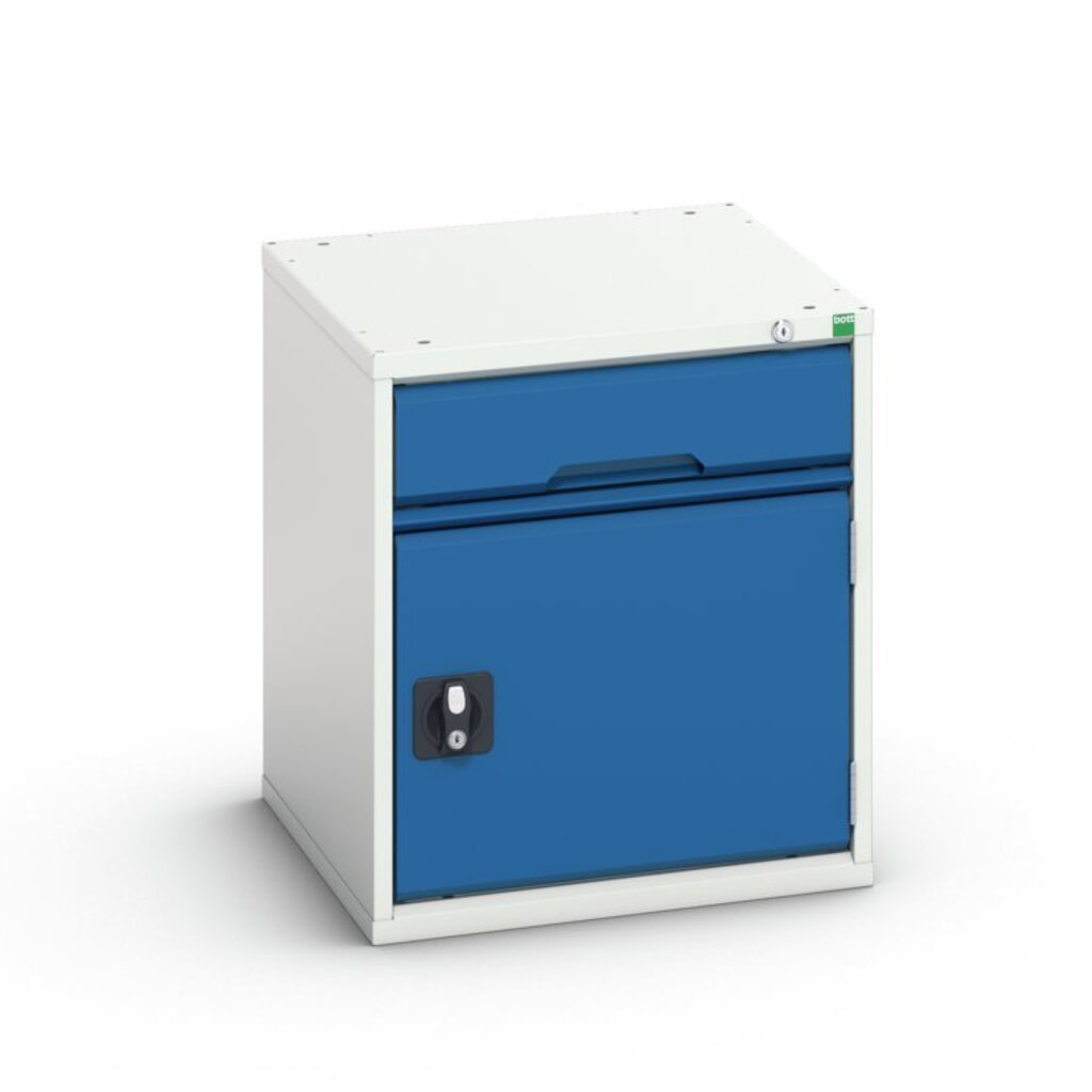 Produktabbildung Nr. 1: bott verso Schubladenschrank mit Flügeltür, mit 1 Schublade und Fachboden, BxTxH: 525 x 550 x 600 mm