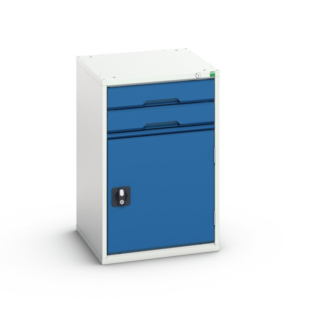 Produktabbildung Nr. 1: bott verso Schubladenschrank mit Flügeltür, mit 2 Schubladen und Fachboden, BxTxH: 525 x 550 x 800 mm