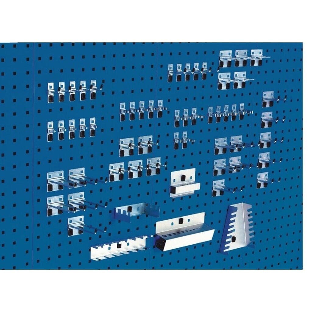bott Werkzeughalter, 10 Haken/20 Doppelhaken/10 div. Halter, BxHmm, 60-tlg. Produktabbildung: bott Werkzeughalter, 10 Haken/20 Doppelhaken/10 div. Halter, BxHmm, 60-tlg.