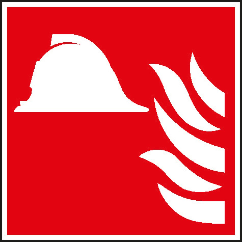 Produktabbildung: Mittel/Geräte zur Brandbekämpfung, mit Flamme, HxB 200 x 200 mm, Folie HI