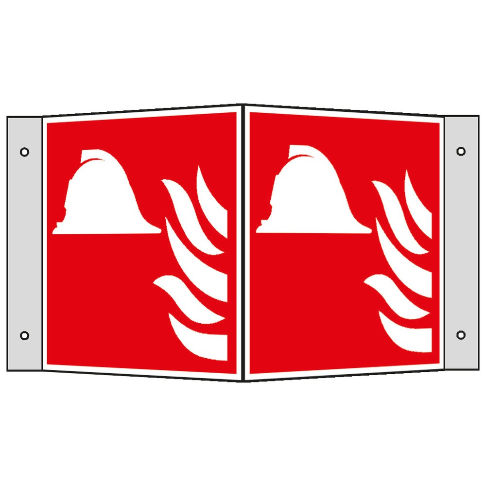 Produktabbildung: Mittel/Geräte zur Brandbekämpfung, Winkel, HxB 150 x 150 mm, Alu HI