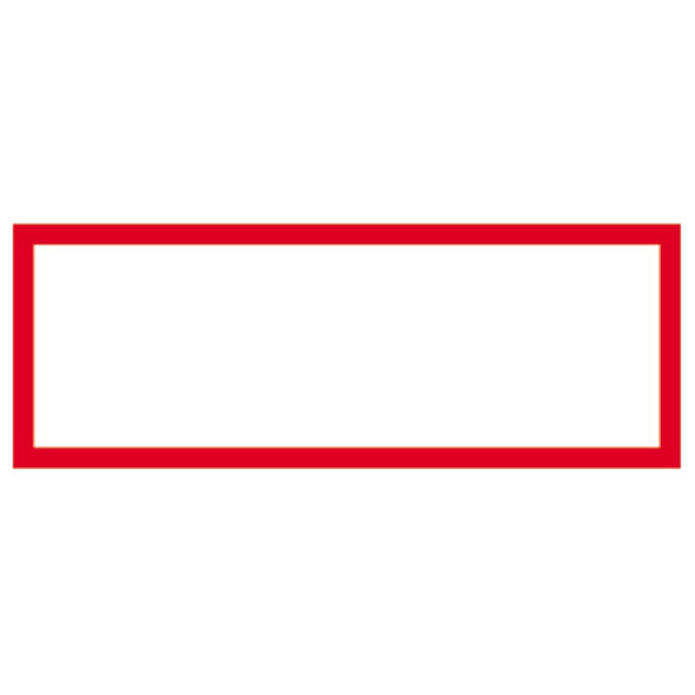Produktabbildung: Brandschutzschild – Text nach Wahl, max. 20 Zeichen, HxB 105 x 297 mm, Kunststoff