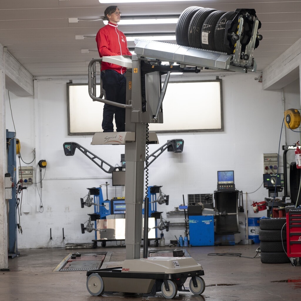 Bravi® Platforms Reifenkommissionier-Personenlift Sprint TL Produktabbildung Nr. 7: Bravi® Platforms Reifenkommissionier-Personenlift Sprint TL