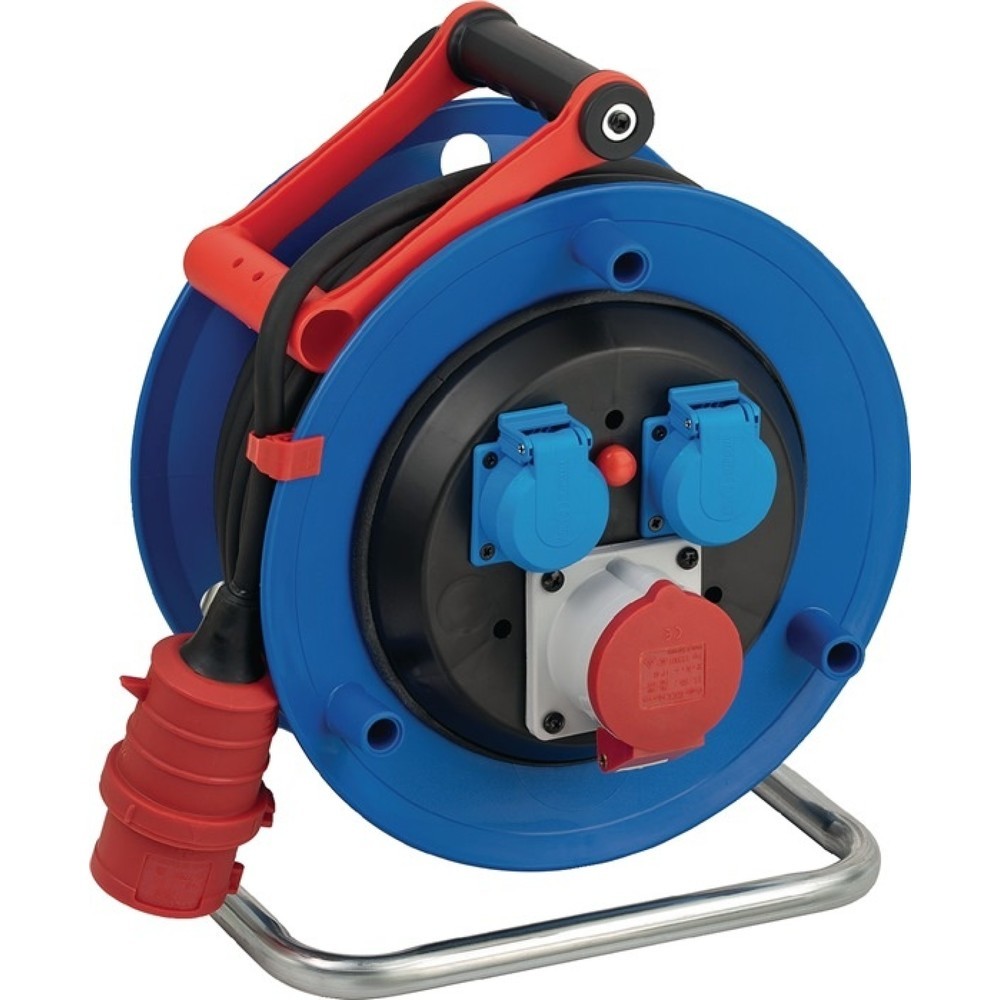 Produktabbildung: brennenstuhl Drehstromkabeltrommel Garant 30 m H07RN-F 5 x 1,5 mm² 290 mm 2 Schutzkontaktsteckdosen