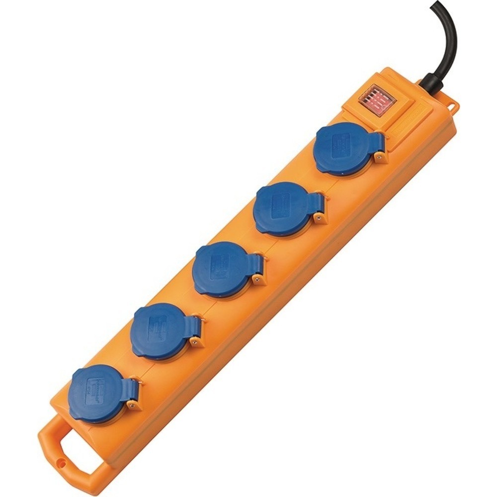 Produktabbildung: brennenstuhl Steckdosenblock Super Solid SL 554, Steckdosen 5, 16 A 230 V, 2 m H07RN-F 3 x 1,5 mm²
