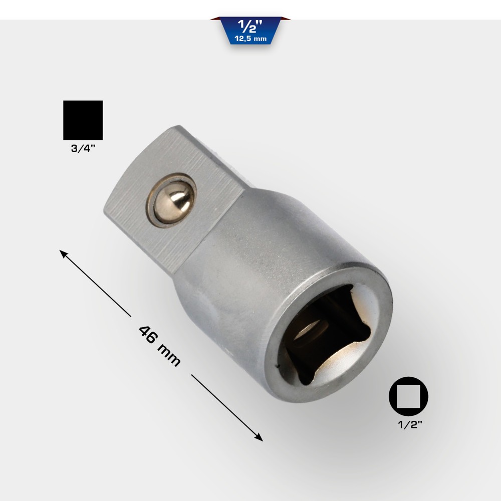 Produktabbildung Nr. 12: BRILLIANT TOOLS 1/2" Adapter auf 3/4"