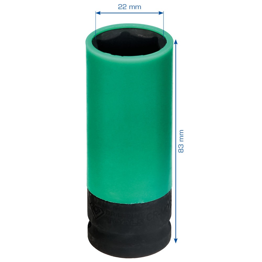 Produktabbildung Nr. 2: BRILLIANT TOOLS 1/2" Alu-Felgen-Kraft-Stecknuss, 22 mm