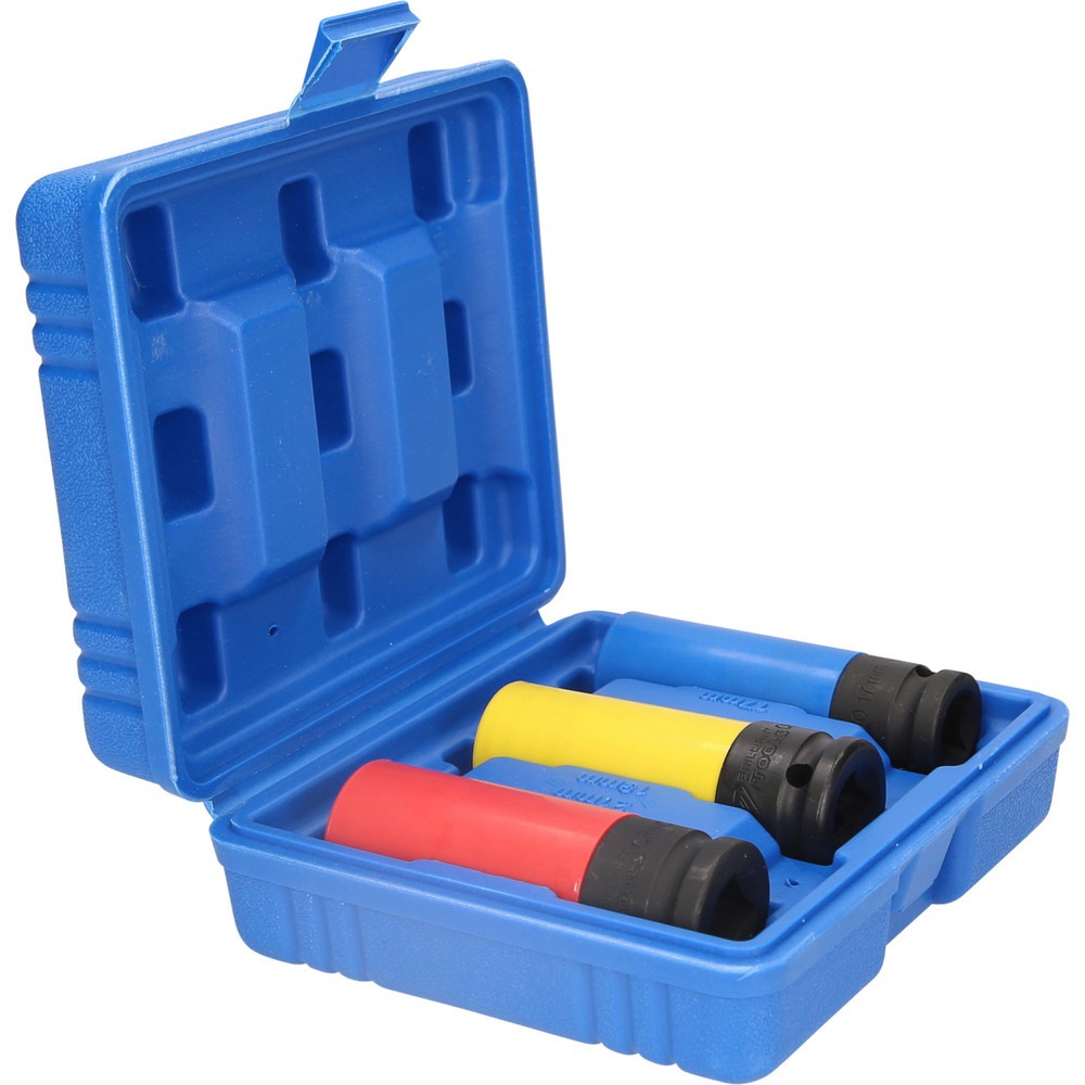 Produktabbildung Nr. 4: BRILLIANT TOOLS 1/2" Alu-Felgen-Kraft-Stecknuss-Satz, 17 / 19 / 21 mm, 3-tlg
