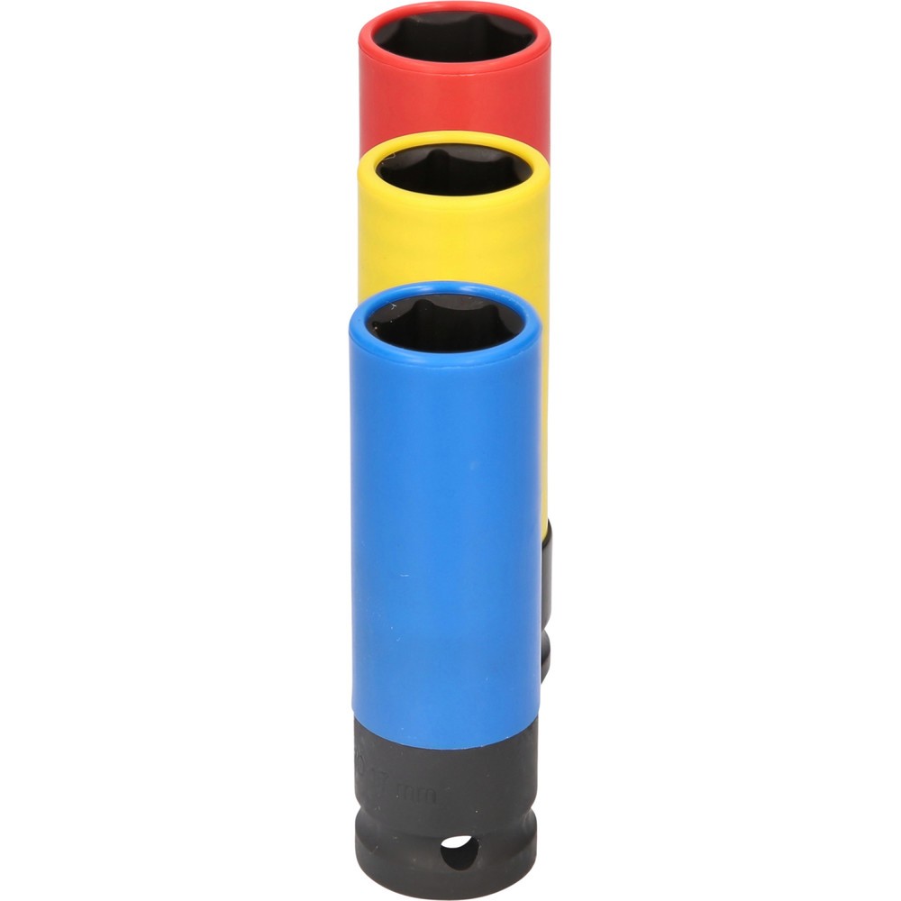 Produktabbildung Nr. 6: BRILLIANT TOOLS 1/2" Alu-Felgen-Kraft-Stecknuss-Satz, 17 / 19 / 21 mm, 3-tlg