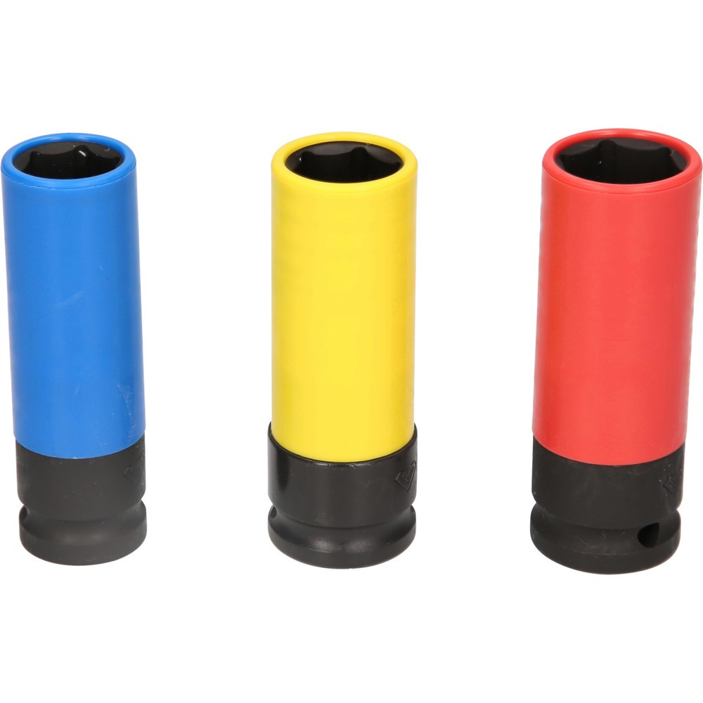 Produktabbildung Nr. 7: BRILLIANT TOOLS 1/2" Alu-Felgen-Kraft-Stecknuss-Satz, 17 / 19 / 21 mm, 3-tlg