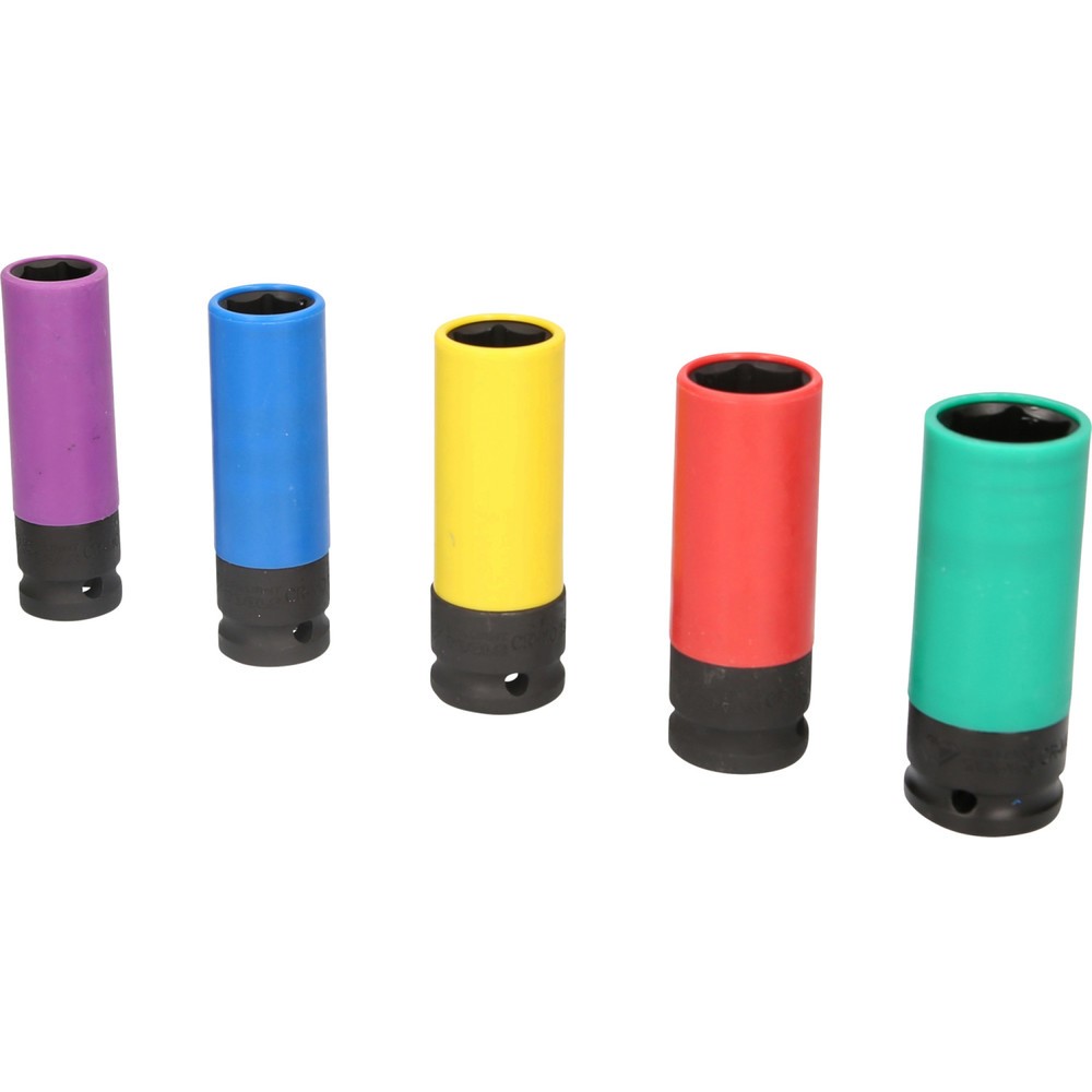 Produktabbildung Nr. 5: BRILLIANT TOOLS 1/2" Alu-Felgen-Kraft-Stecknuss-Satz, 5-tlg