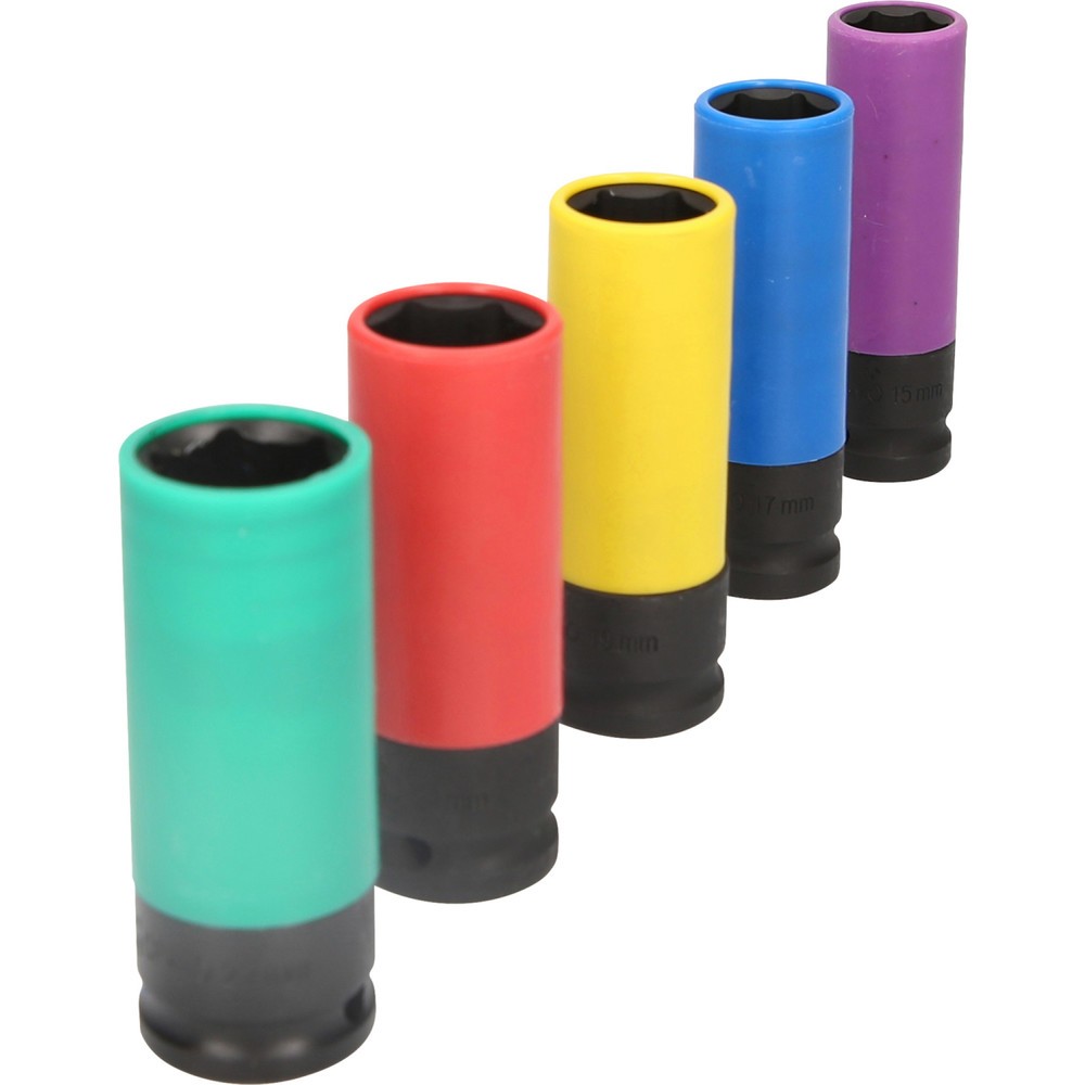 Produktabbildung Nr. 6: BRILLIANT TOOLS 1/2" Alu-Felgen-Kraft-Stecknuss-Satz, 5-tlg