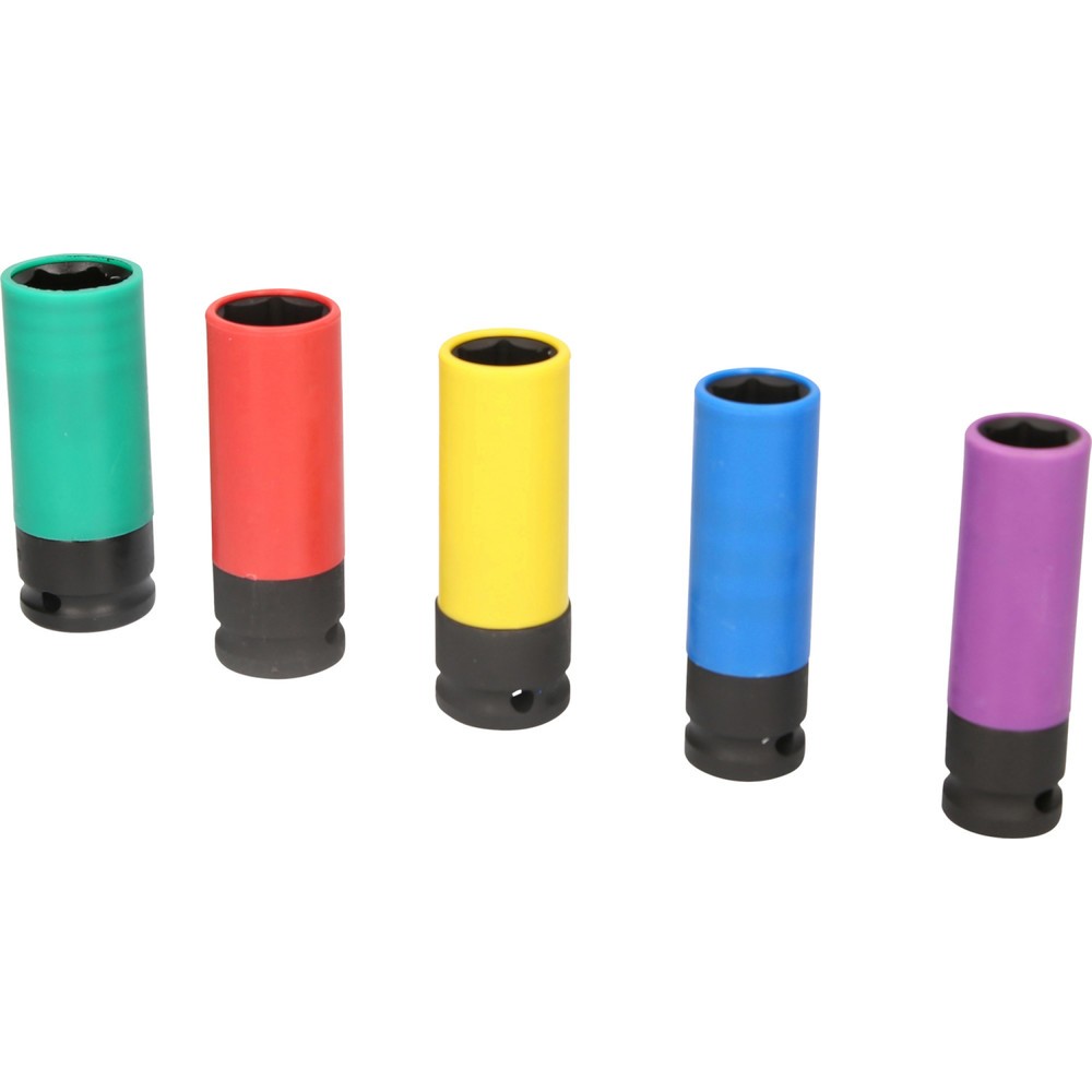 Produktabbildung Nr. 7: BRILLIANT TOOLS 1/2" Alu-Felgen-Kraft-Stecknuss-Satz, 5-tlg