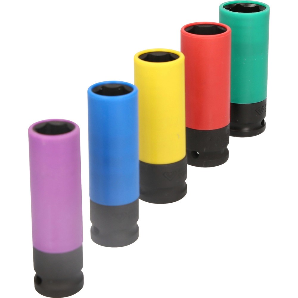 Produktabbildung Nr. 8: BRILLIANT TOOLS 1/2" Alu-Felgen-Kraft-Stecknuss-Satz, 5-tlg