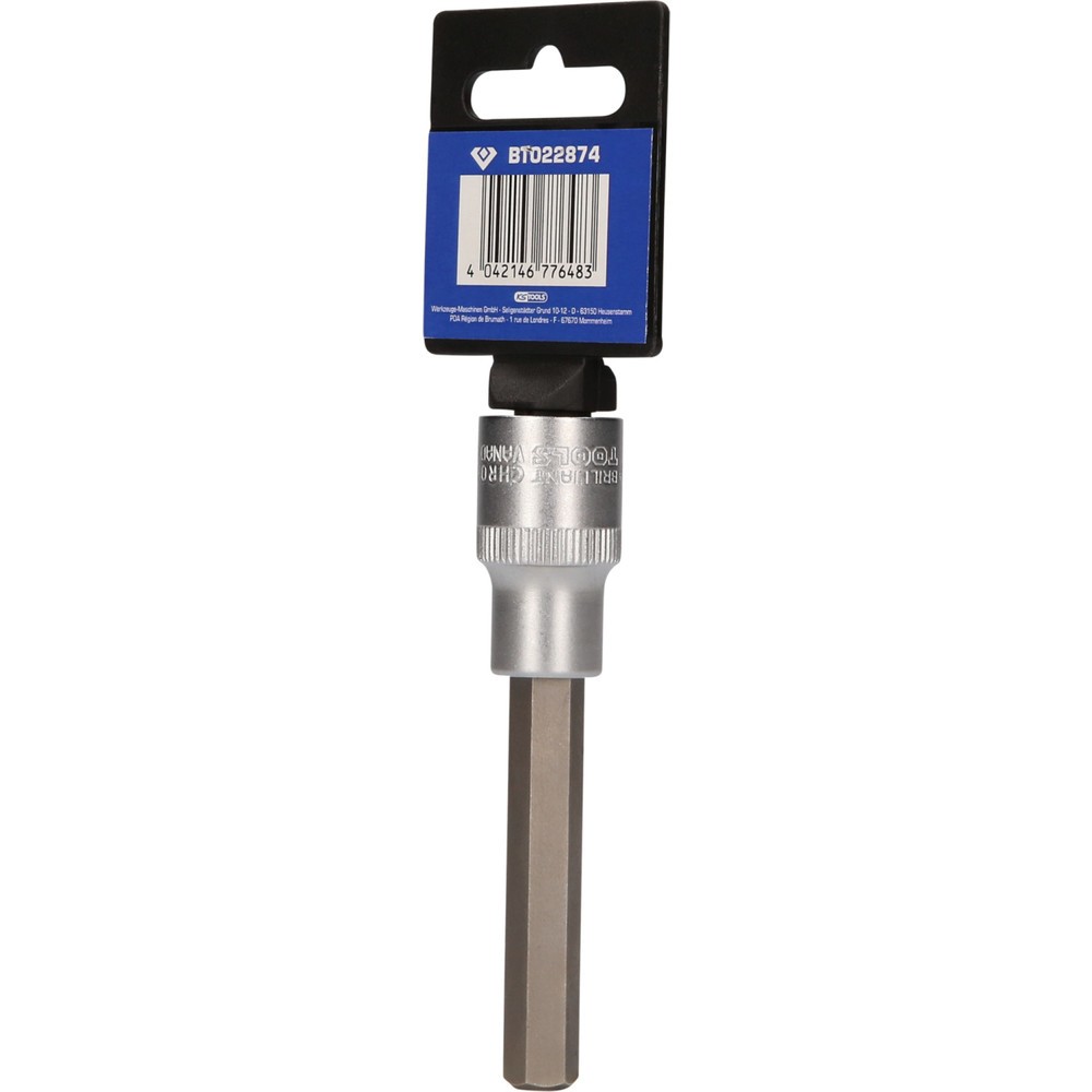 Produktabbildung Nr. 8: BRILLIANT TOOLS 1/2" Innensechskant Bit-Stecknuss, 100 mm lang, 10 mm