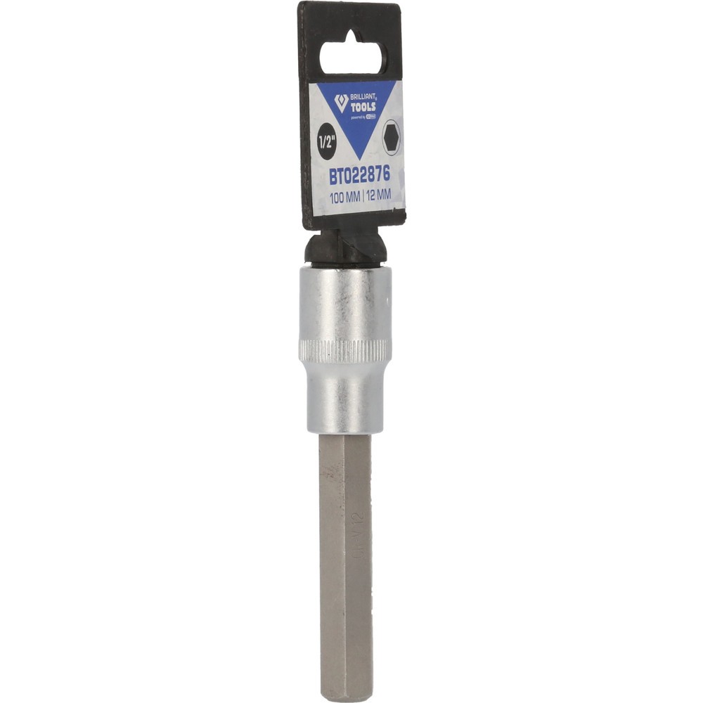 Produktabbildung Nr. 9: BRILLIANT TOOLS 1/2" Innensechskant Bit-Stecknuss, 100 mm lang, 12 mm