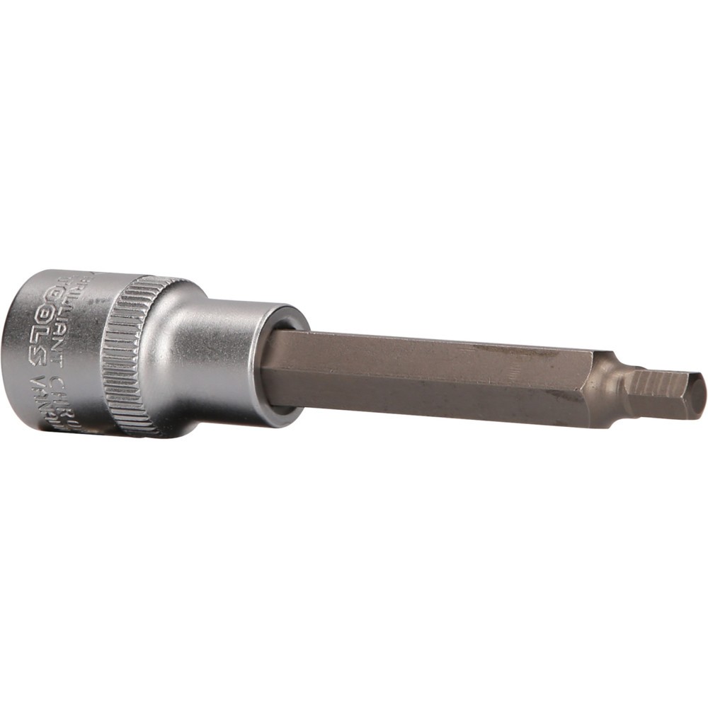 Produktabbildung: BRILLIANT TOOLS 1/2" Innensechskant Bit-Stecknuss, 100 mm lang, 6 mm