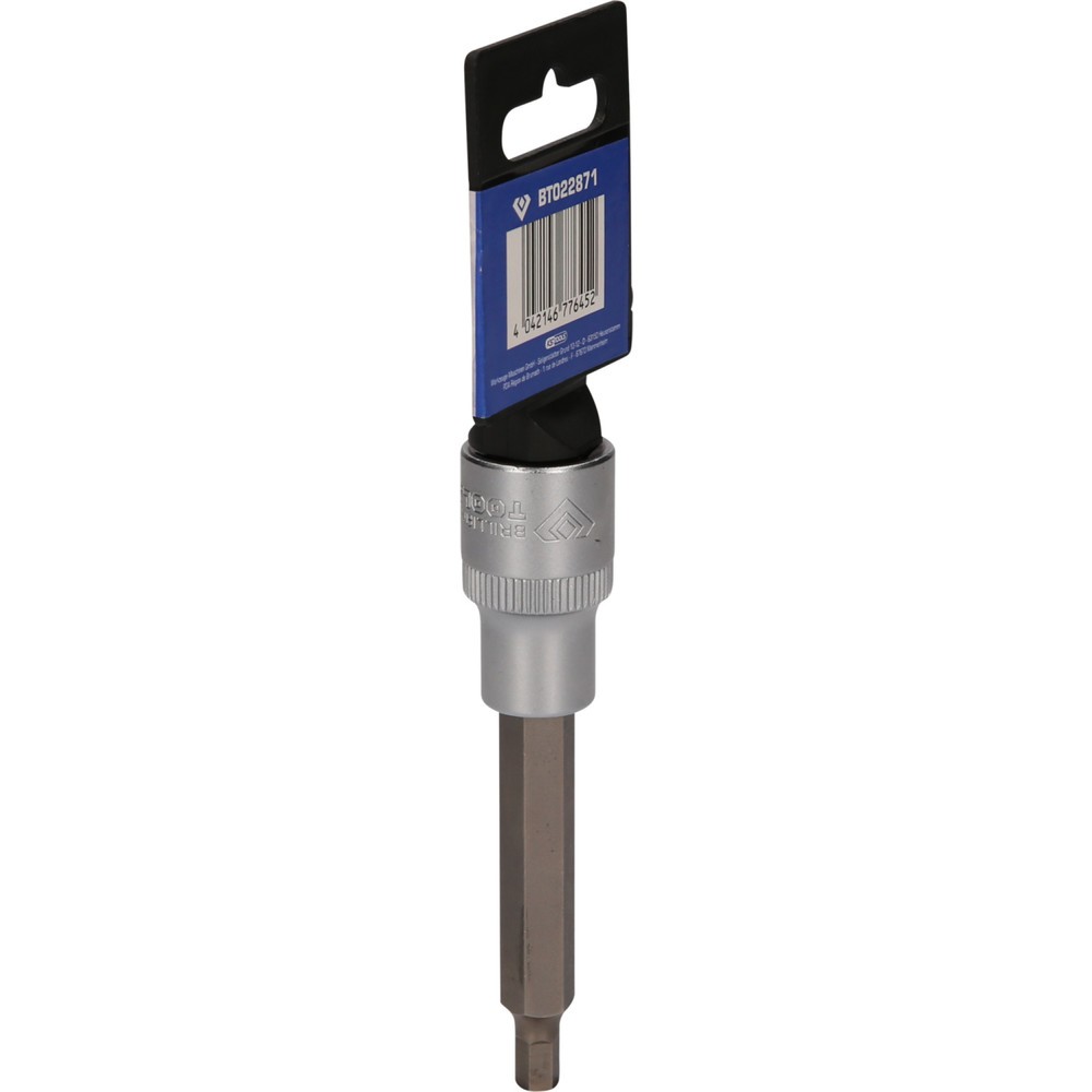 Produktabbildung Nr. 6: BRILLIANT TOOLS 1/2" Innensechskant Bit-Stecknuss, 100 mm lang, 6 mm