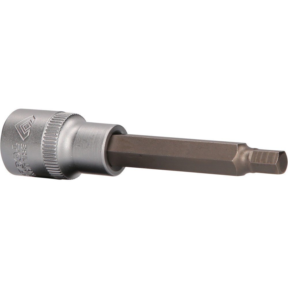 BRILLIANT TOOLS 1/2" Innensechskant Bit-Stecknuss, 100 mm lang, 7 mm Produktabbildung: BRILLIANT TOOLS 1/2" Innensechskant Bit-Stecknuss, 100 mm lang, 7 mm