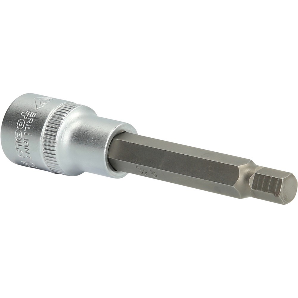 Produktabbildung: BRILLIANT TOOLS 1/2" Innensechskant Bit-Stecknuss, 100 mm lang, 8 mm
