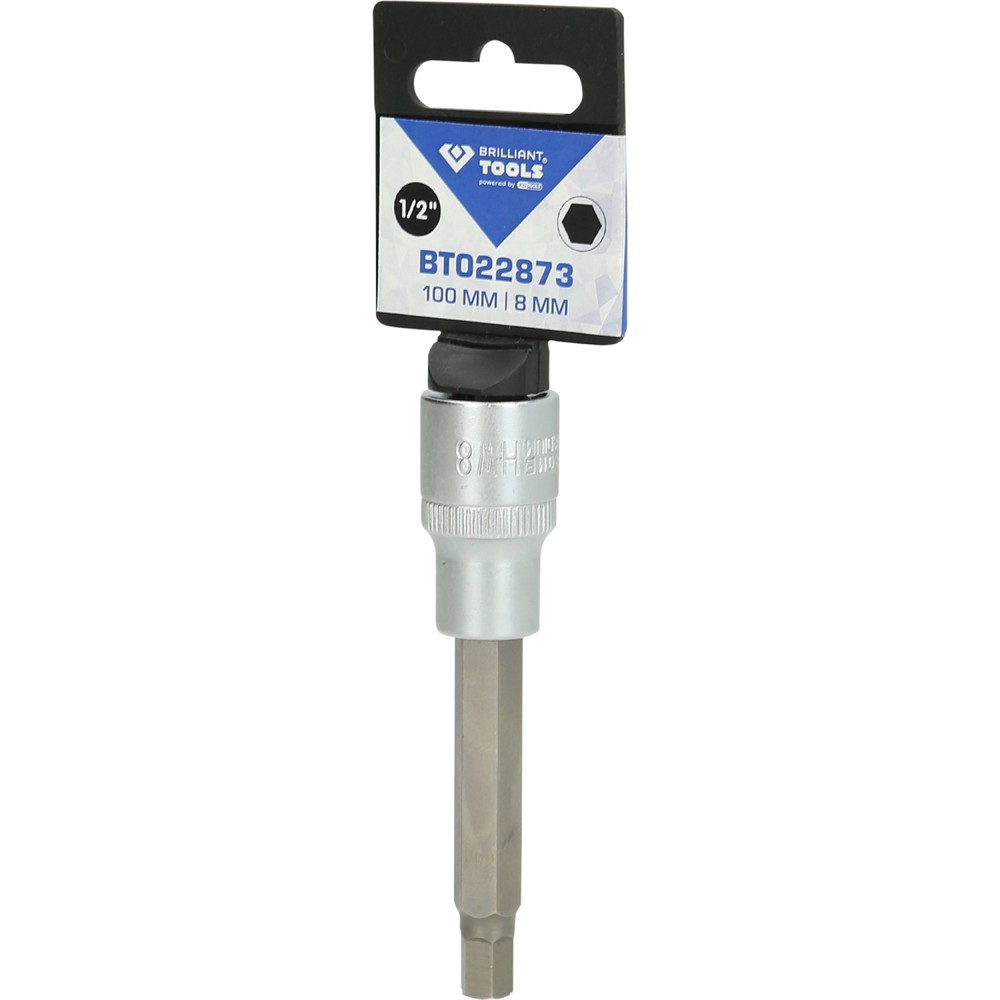 Produktabbildung Nr. 5: BRILLIANT TOOLS 1/2" Innensechskant Bit-Stecknuss, 100 mm lang, 8 mm