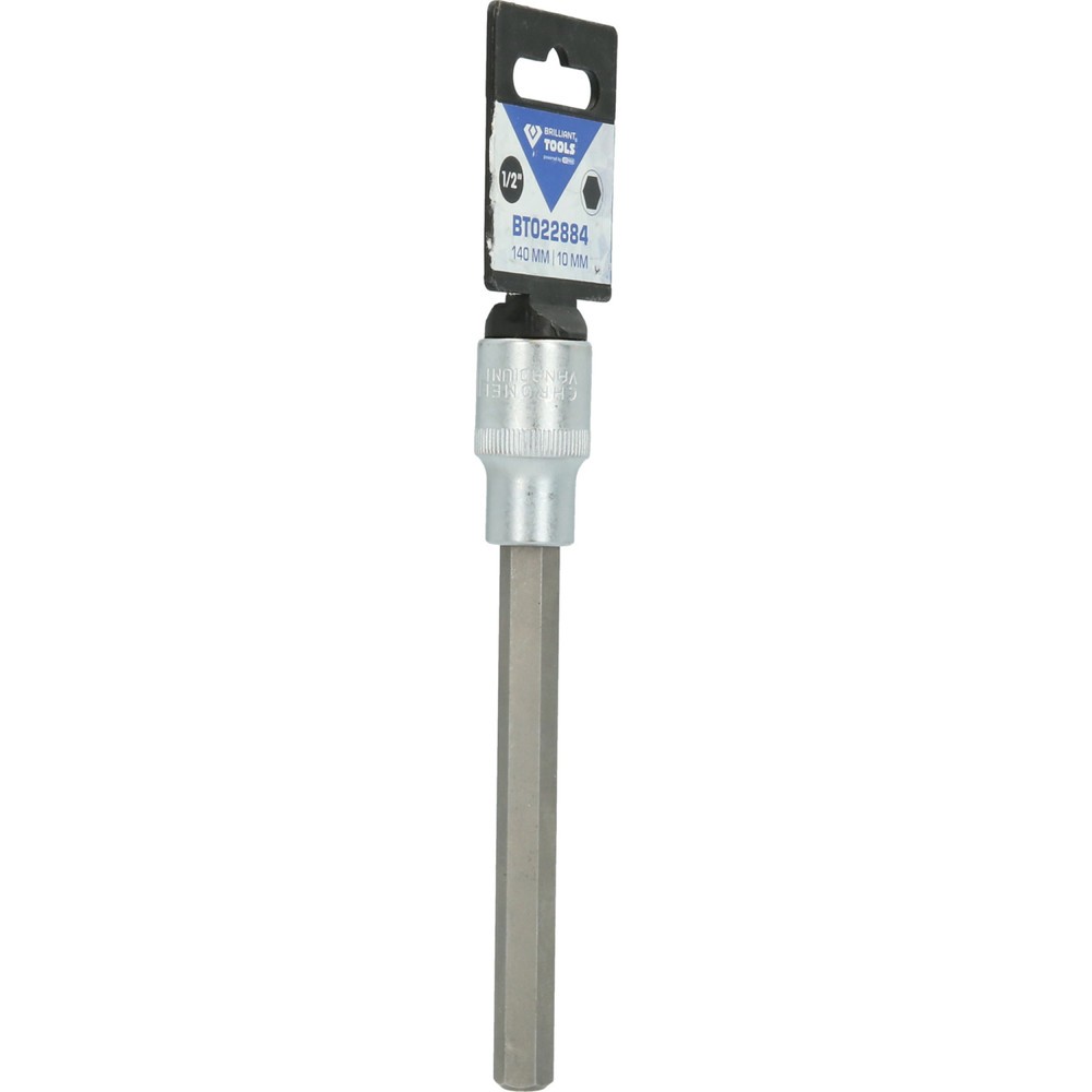 Produktabbildung Nr. 8: BRILLIANT TOOLS 1/2" Innensechskant Bit-Stecknuss, 140 mm lang, 10 mm