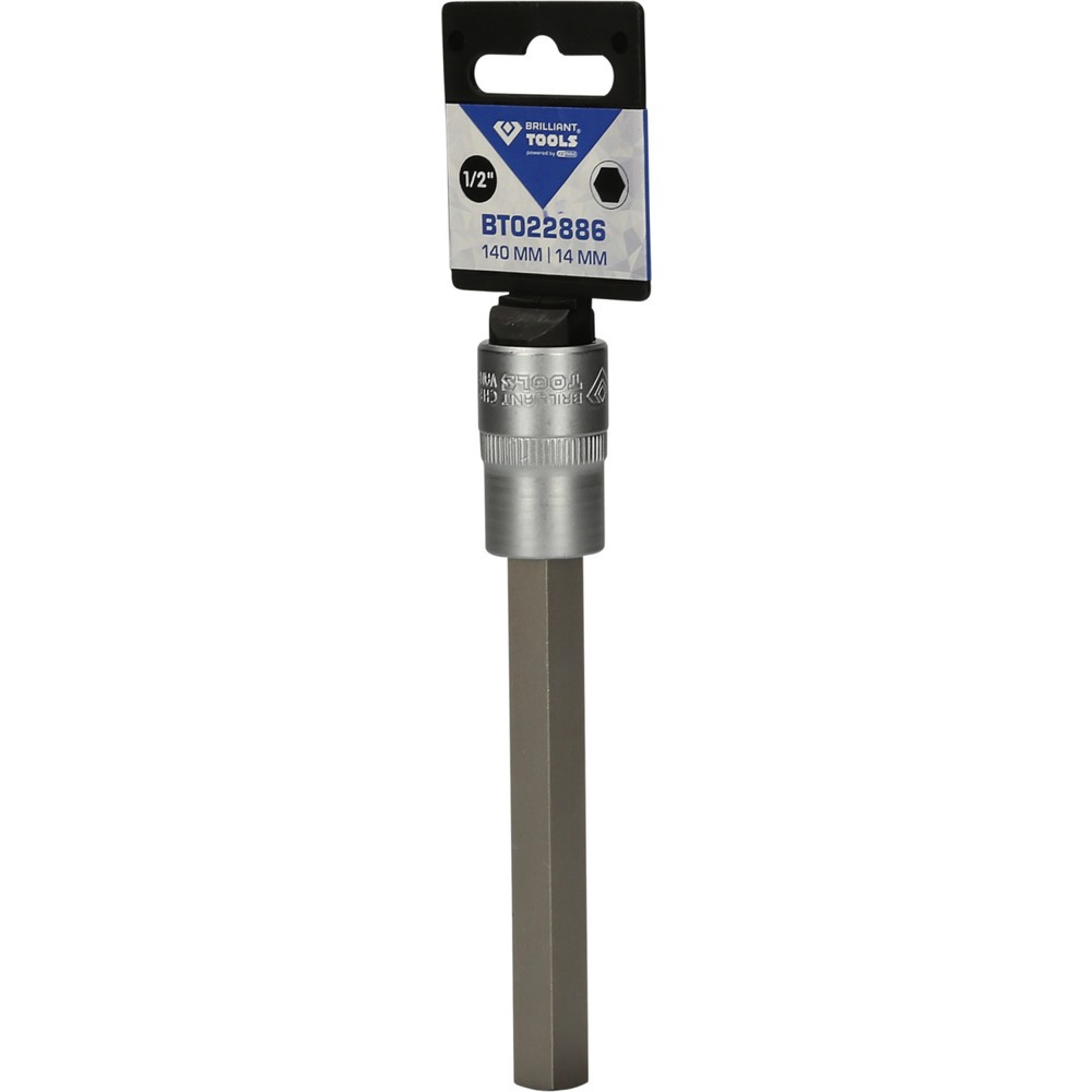 Produktabbildung Nr. 5: BRILLIANT TOOLS 1/2" Innensechskant Bit-Stecknuss, 140 mm lang, 14 mm