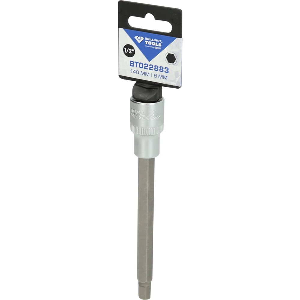 Produktabbildung Nr. 5: BRILLIANT TOOLS 1/2" Innensechskant Bit-Stecknuss, 140 mm lang, 8 mm