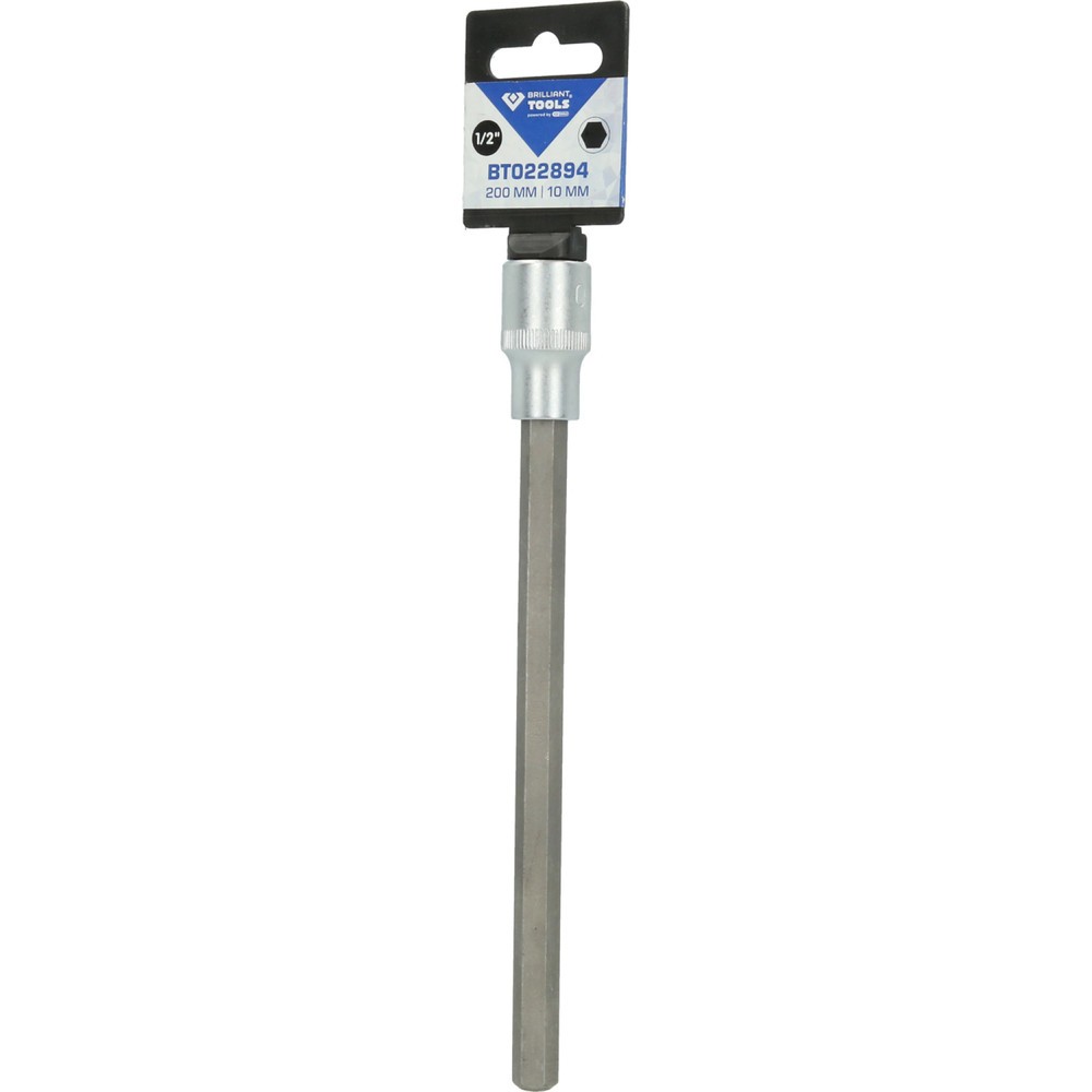 Produktabbildung Nr. 6: BRILLIANT TOOLS 1/2" Innensechskant Bit-Stecknuss, 200 mm lang, 10 mm